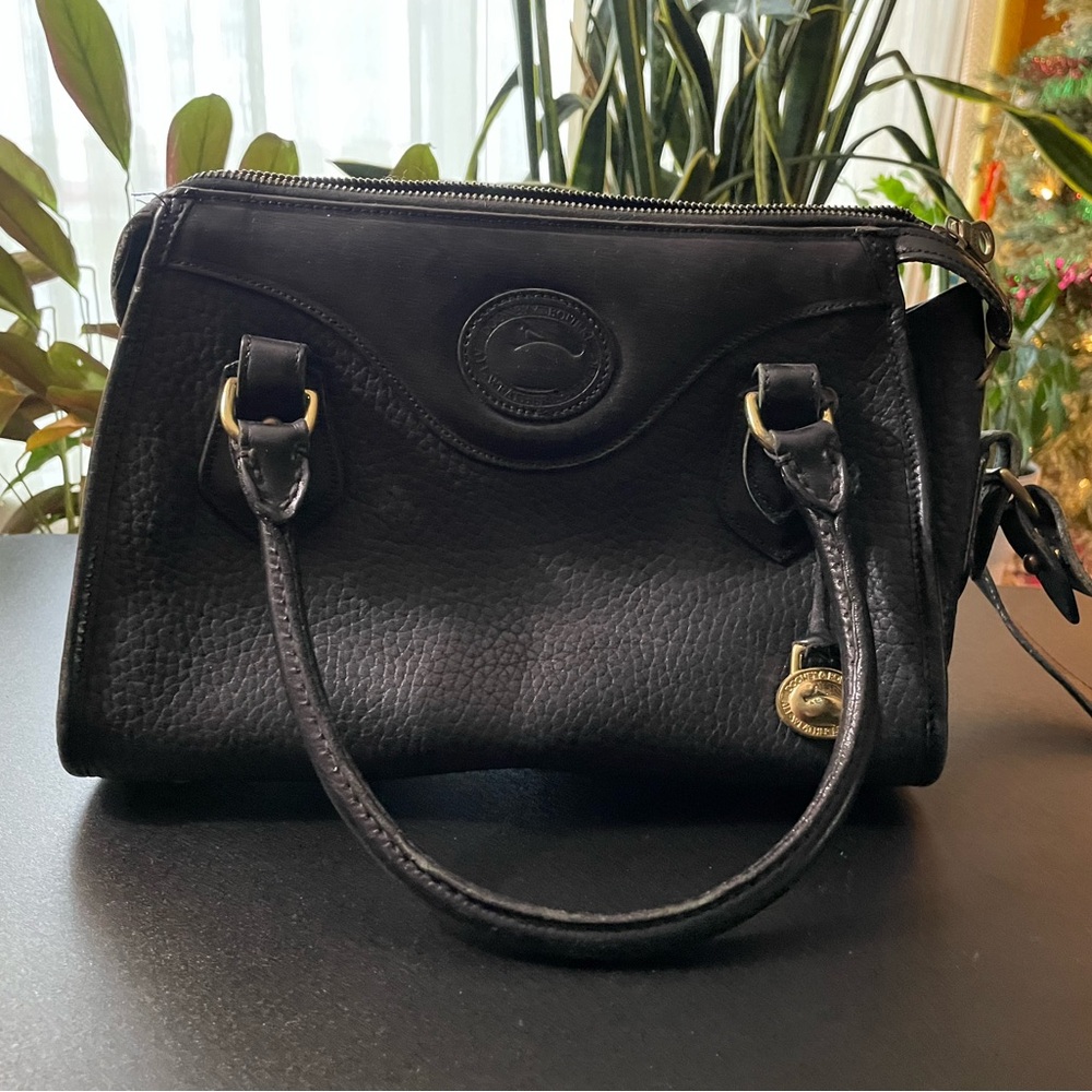 Vintage all black Dooney & Burke satchel